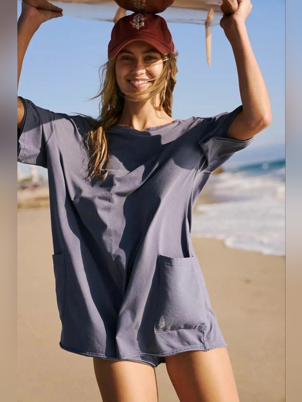 Free People Movement Hot Shot Tee Romper Women Size XS New